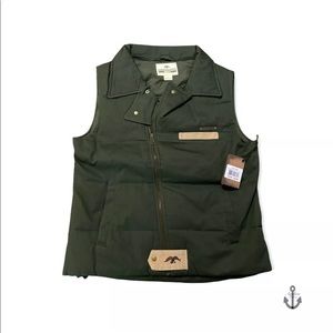 Duck and Buck Commander Men's Gallery Puffy Vest Reedgrn Large 100% Cotton